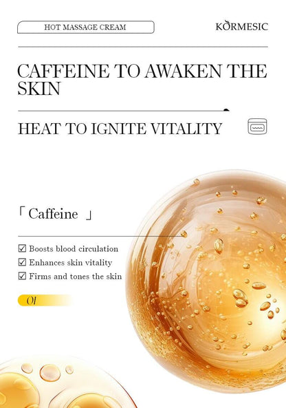 Crema De Masaje Caliente Con Cafeína