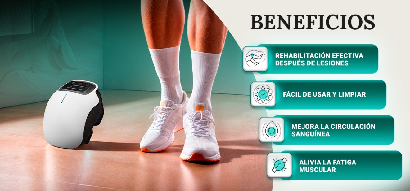 Masajeador de rodilla infrarrojo con terapia de calor y luz roja